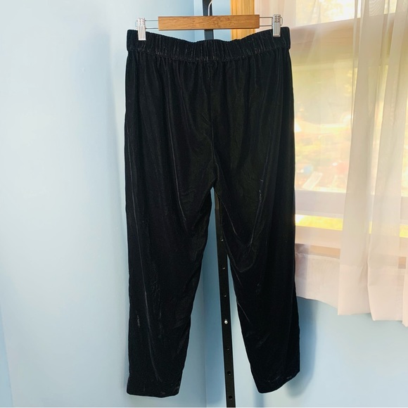 J. Crew Easy Black Velvet Pants - Picture 5 of 6